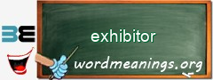 WordMeaning blackboard for exhibitor